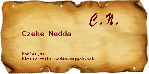 Czeke Nedda névjegykártya